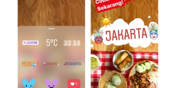 Geostickers on Instagram Stories Jakarta