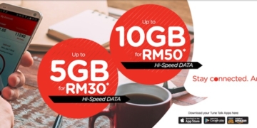 Tune Talk Data Plans Up to 10GB for RM50