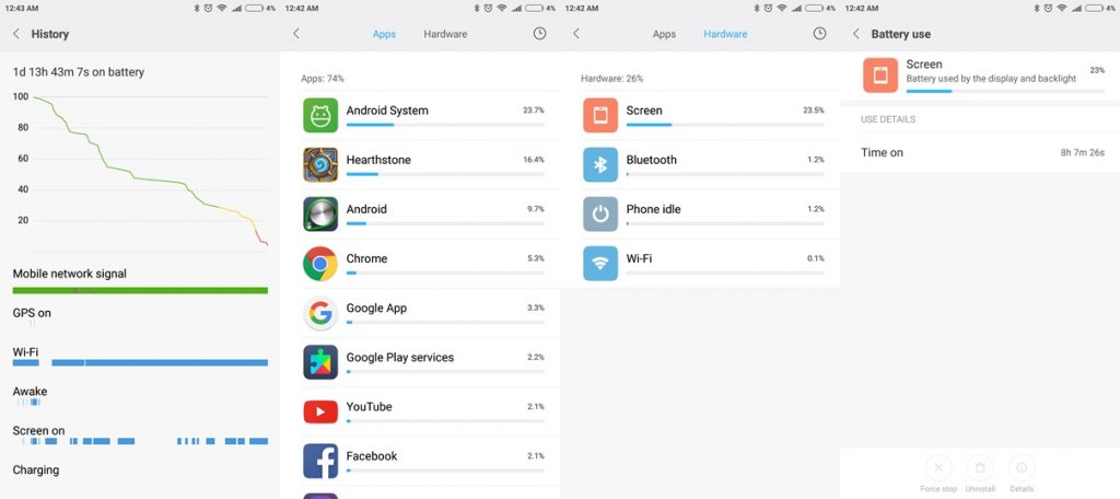 redmi note 4 battery life