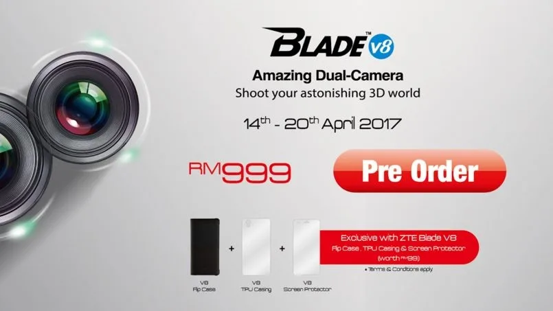 ZTE Blade V8 Pre-Order Malaysia