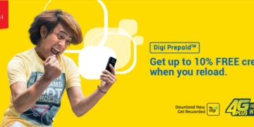 Digi Prepaid Get Up To 10 Percent Extra Credit with Each Reload