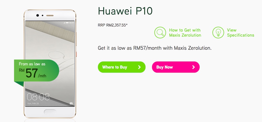 Maxis Unveils its Huawei P10 and P10 Lite Bundle, From ...