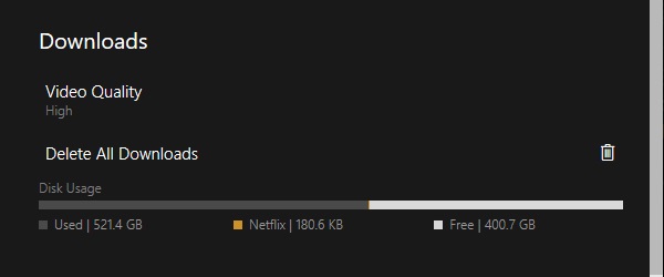 Netflix Windows 10 Download Settings