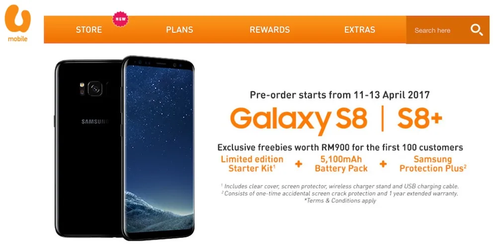 Samsung Galaxy S8 Telco Bundle