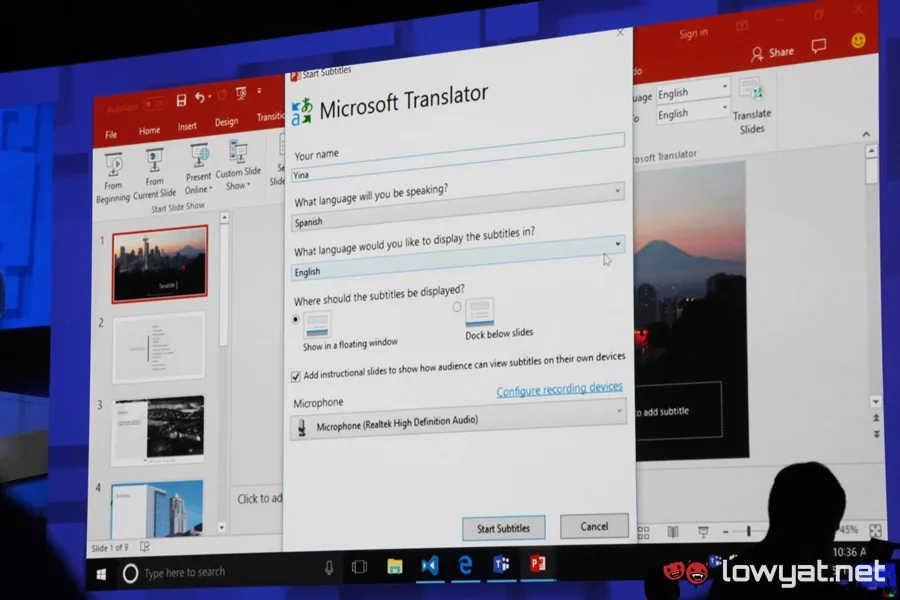 Presentation Translator for Microsoft PowerPoint