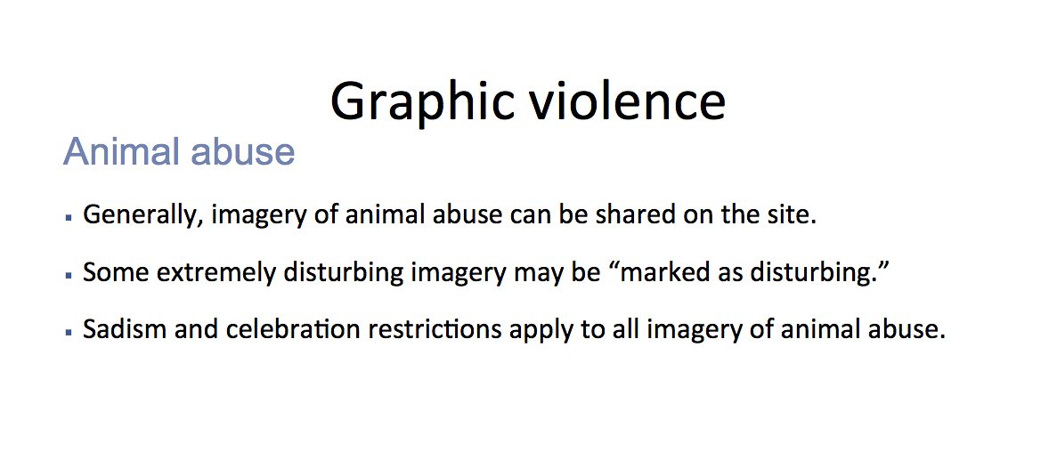 Facebook Graphic Violence Guidelines