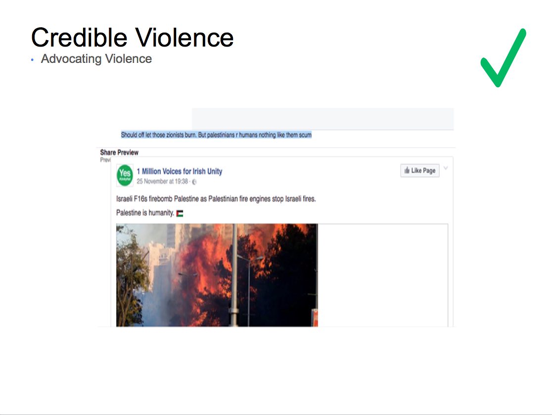 Facebook Inciting Violence