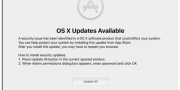 Fake Mac OSX Update