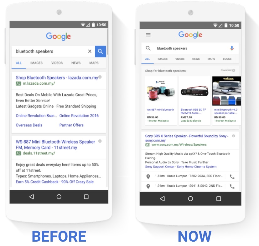 Google Ad Format Old and new