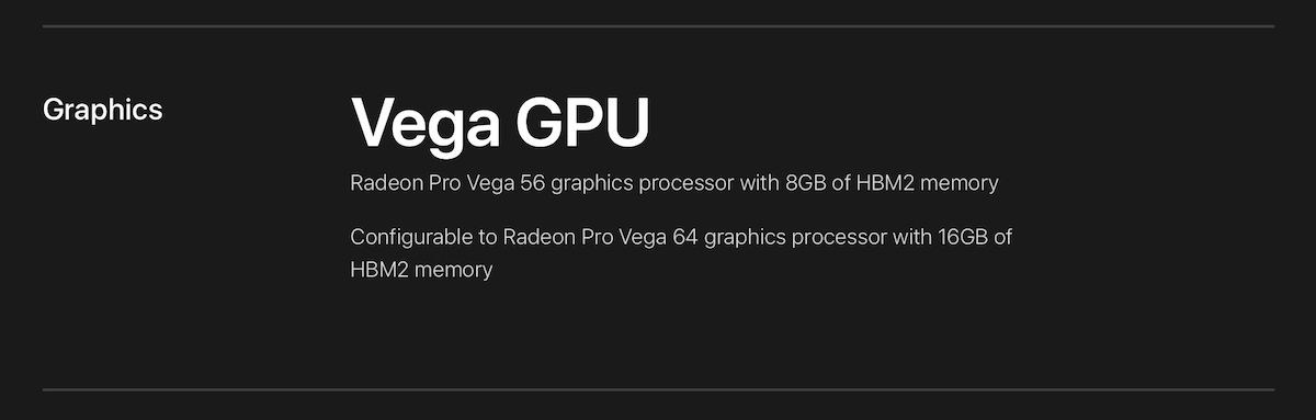 Vega iMac Pro