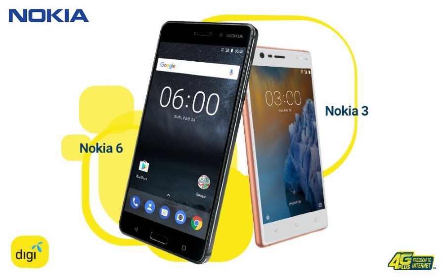 Nokia 3 and Nokia 6 with Digi Postpaid
