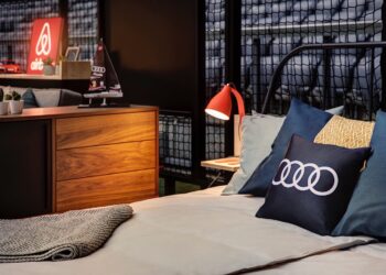 For the Audi Cup, Audi and Airbnb transform stadium into a home