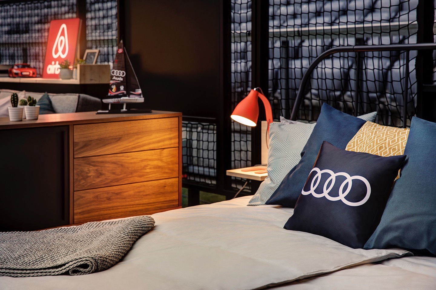 For the Audi Cup, Audi and Airbnb transform stadium into a home
