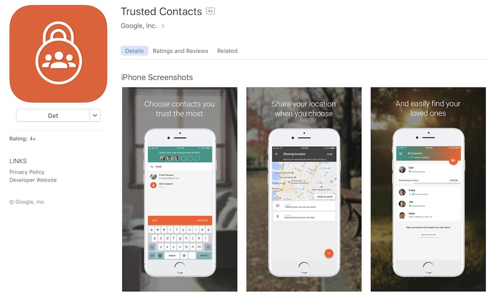 Google Trusted Contacts