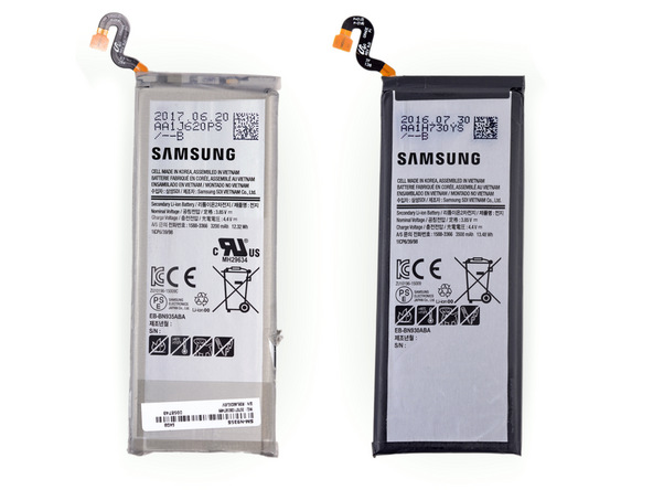 Note 7 FE Battery Comparison