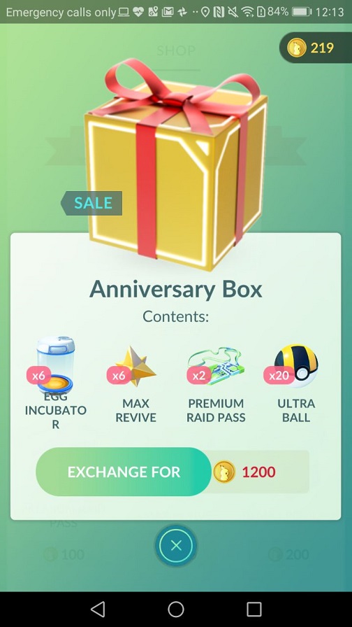 pokemon go anniversary box 2