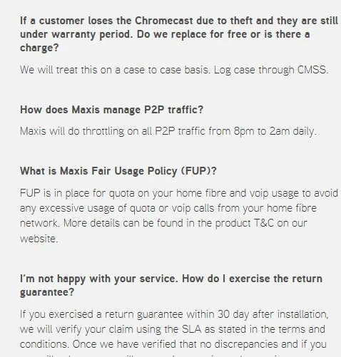 MaxisONE Home Broadband FAQ 2017