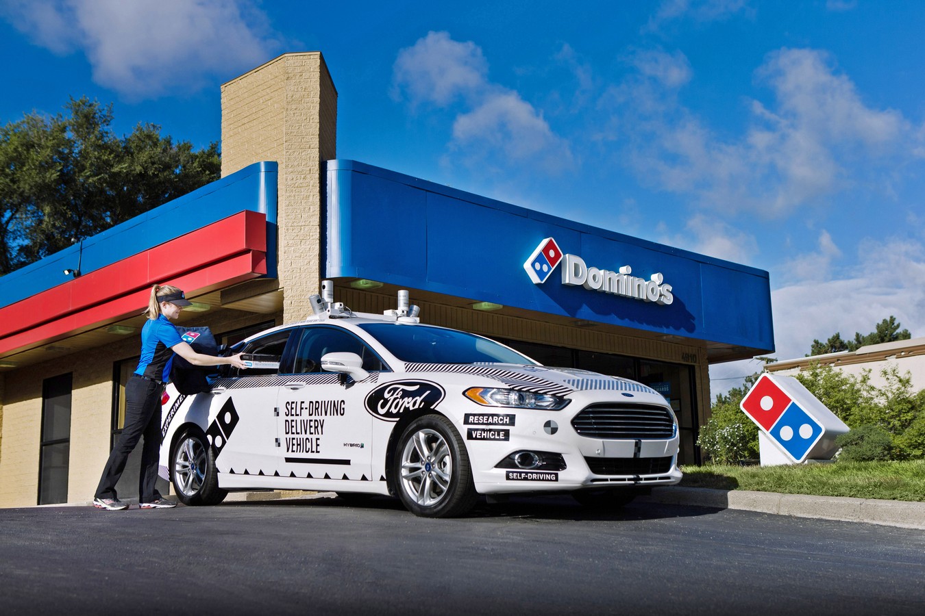 Domino's Pizza (NYSE: DPZ), the recognized world leader in pizza delivery, and Ford Motor Co. are launching an industry-first collaboration to understand the role that self-driving vehicles can play in pizza delivery.