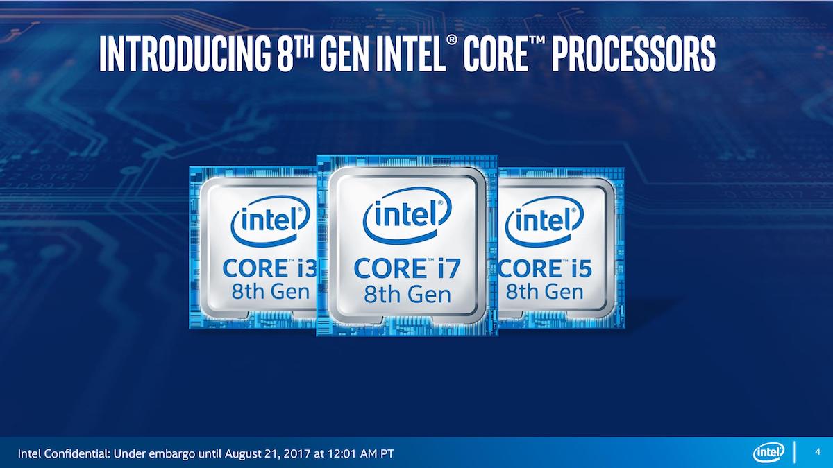 Intel 8th Generation CPUs
