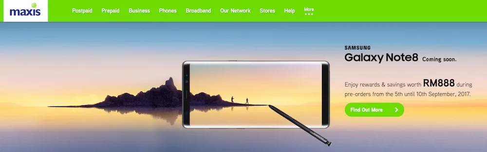 Samsung Galaxy Note8 Preorder