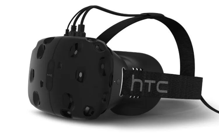 The HTC Vive is a virtual reality headset offering the most immersive experience of any VR package -- plunging people into other worlds at a moment's notice. Powered by Valve's Steam VR technology, the HTC Vive sets new industry standards in graphic quality and audio fidelity, and brings VR one step closer to mass market. HTC Vive Developer Edition made its debut at Mobile World Congress on March 1, 2015 in Barcelona, along with other HTC innovative announcements. (PRNewsFoto/HTC)