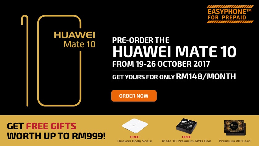 Xpax Opens Preorder for Huawei Mate 10; RM148/Month on Xpax EasyPhone
