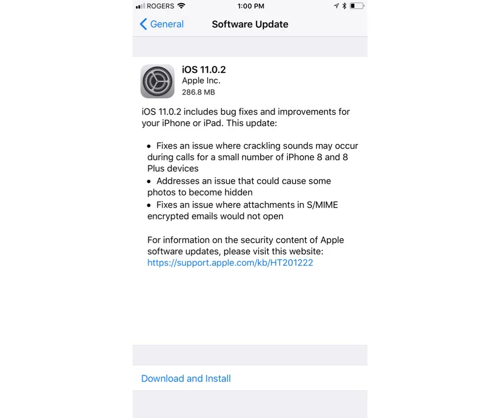 ios 11.0.2