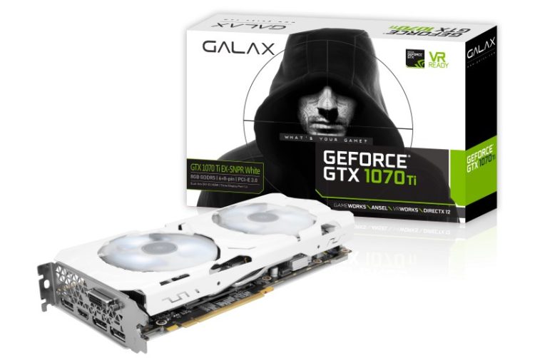 GALAX GTX 1070 Ti EX-SNPR White