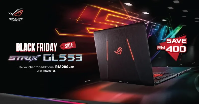 ASUS ROG Strix GL533 Black Friday Malaysia