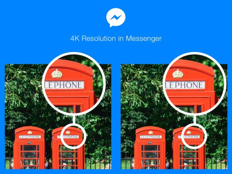 Higher Resolution Images on Facebook Messenger