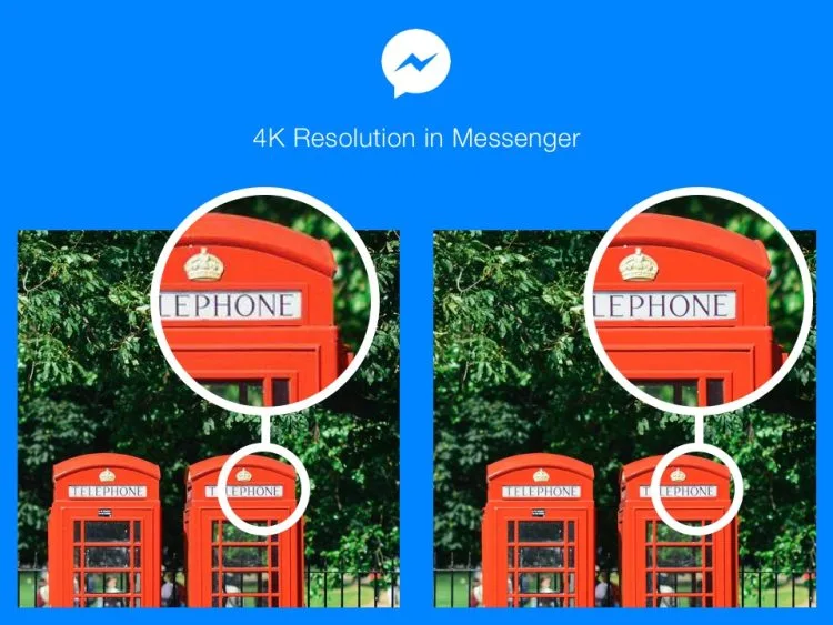 Higher Resolution Images on Facebook Messenger