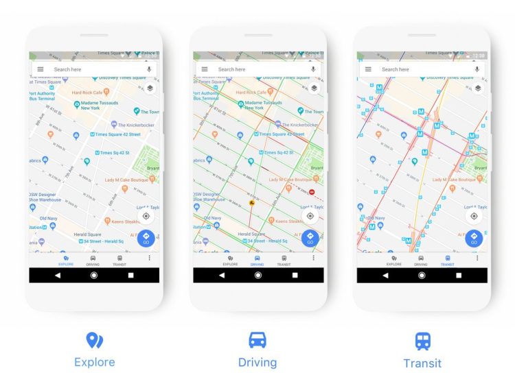 New Look for Google Maps