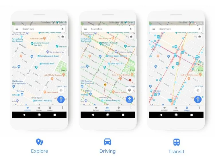 New Look for Google Maps