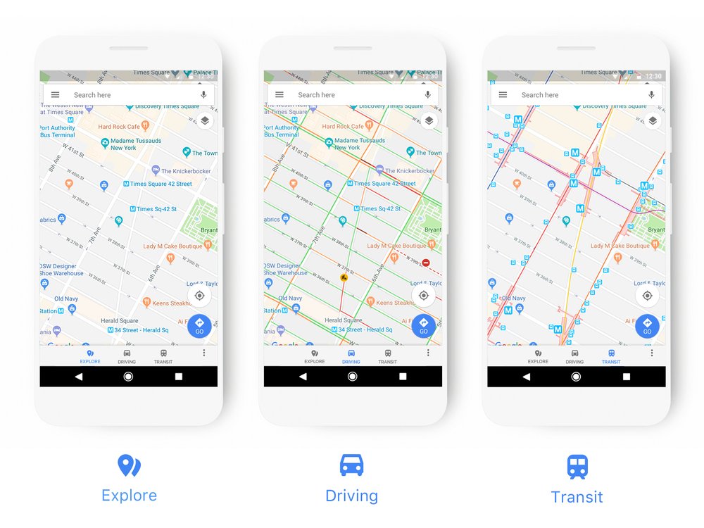 New Look for Google Maps