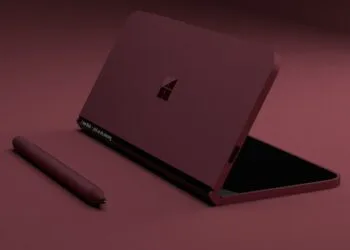 Microsoft Foldable Surface Patent 3D Renders by David Breyer