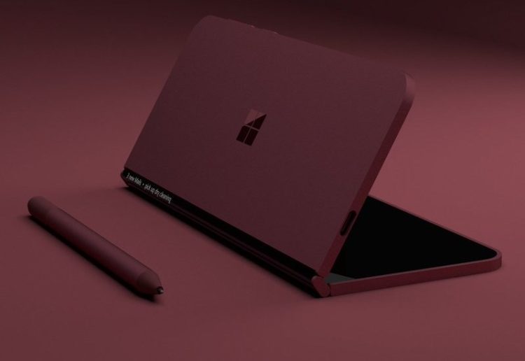 Microsoft Foldable Surface Patent 3D Renders by David Breyer