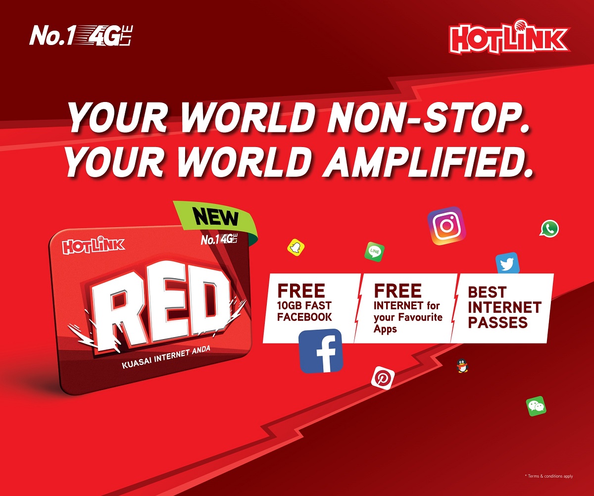 Maxis New Hotlink Red Prepaid Pack Includes Free 10gb Data For Facebook Lowyat Net
