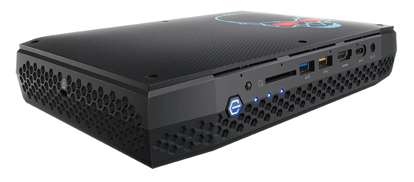 Intel on Jan. 7, 2018, launched the latest and most powerful Intel NUC to date, based on the newly announced 8th Gen Intel Core i7 processor with Radeon RX Vega M graphics. (Credit: Intel Corporation)