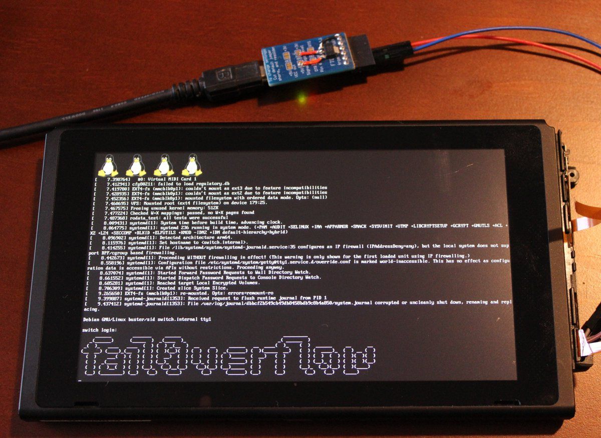 fail0verflow nintendo switch hacked linux