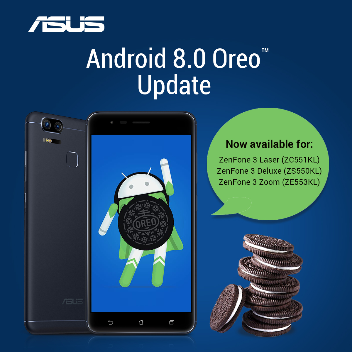 Android 8.0 OREO Update for ZenFone 3 Series