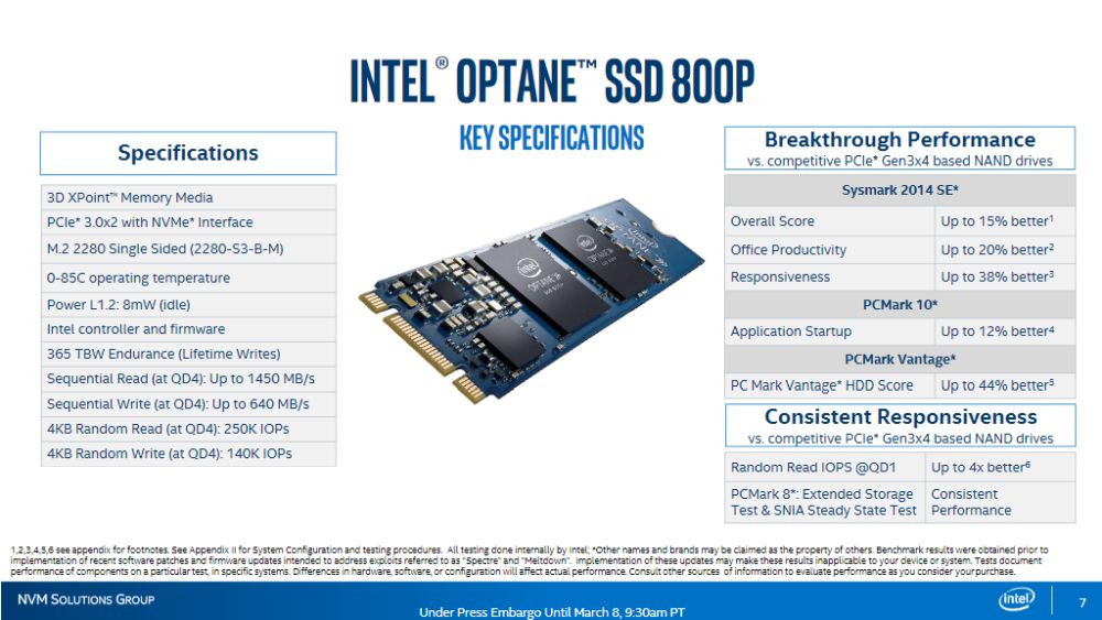 Intel optane ssd 800p