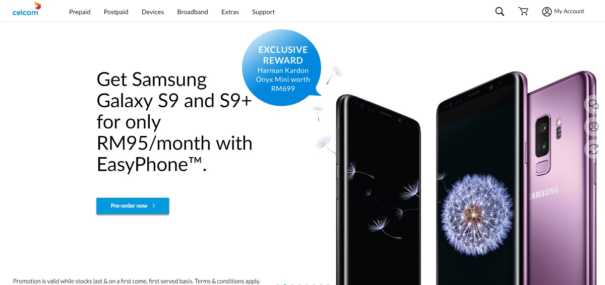 Samsung Galaxy S9 Preorder Celcom