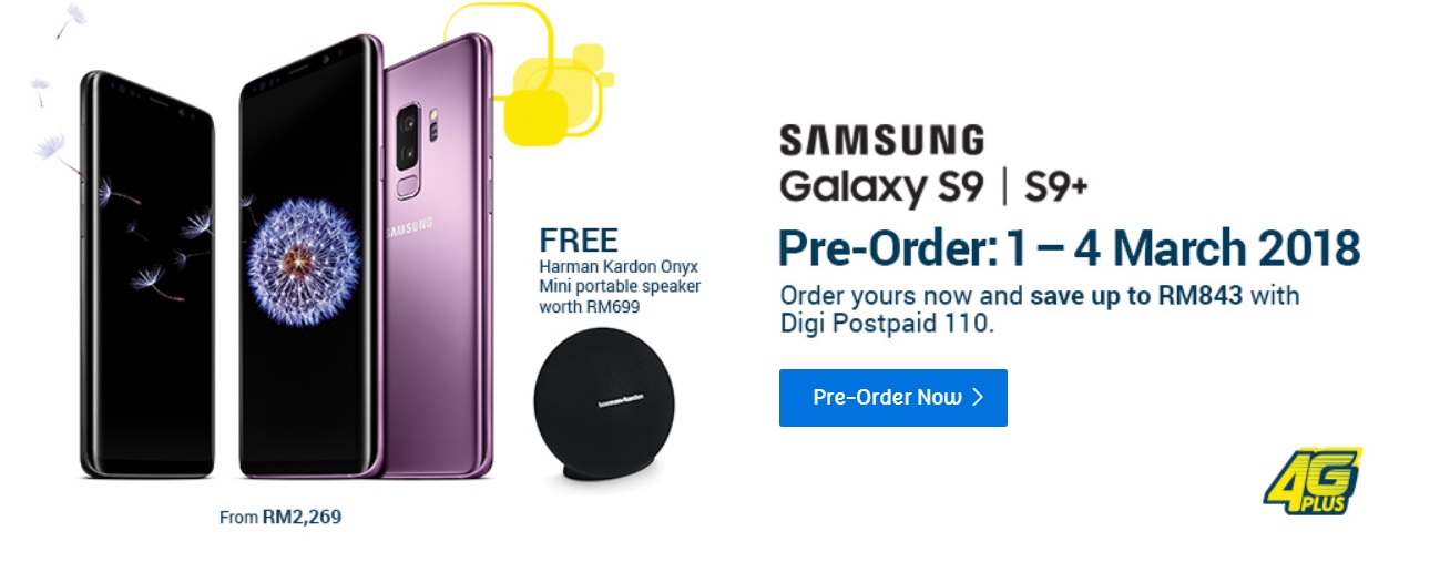 Samsung Galaxy S9 Preorder Digi