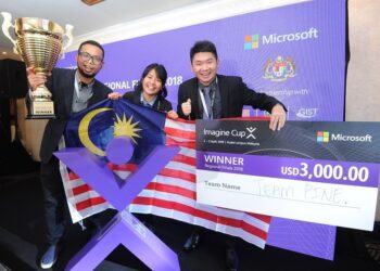 Team PINE of Malaysia - Champion, Microsoft Imagine Cup APAC Finals 2018