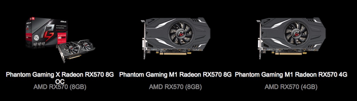 ASRock RX 570 Mining GPUs