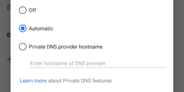 Android P Private DNS