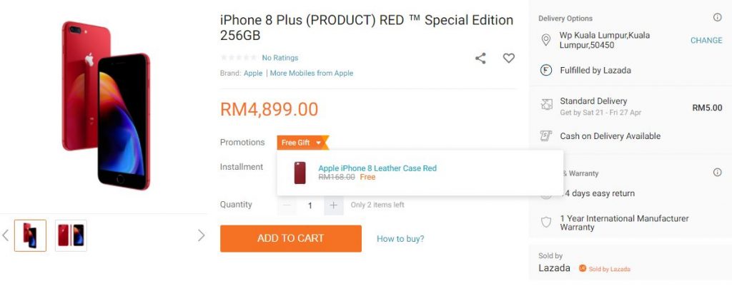 iphone 8 plus product red lazada 1