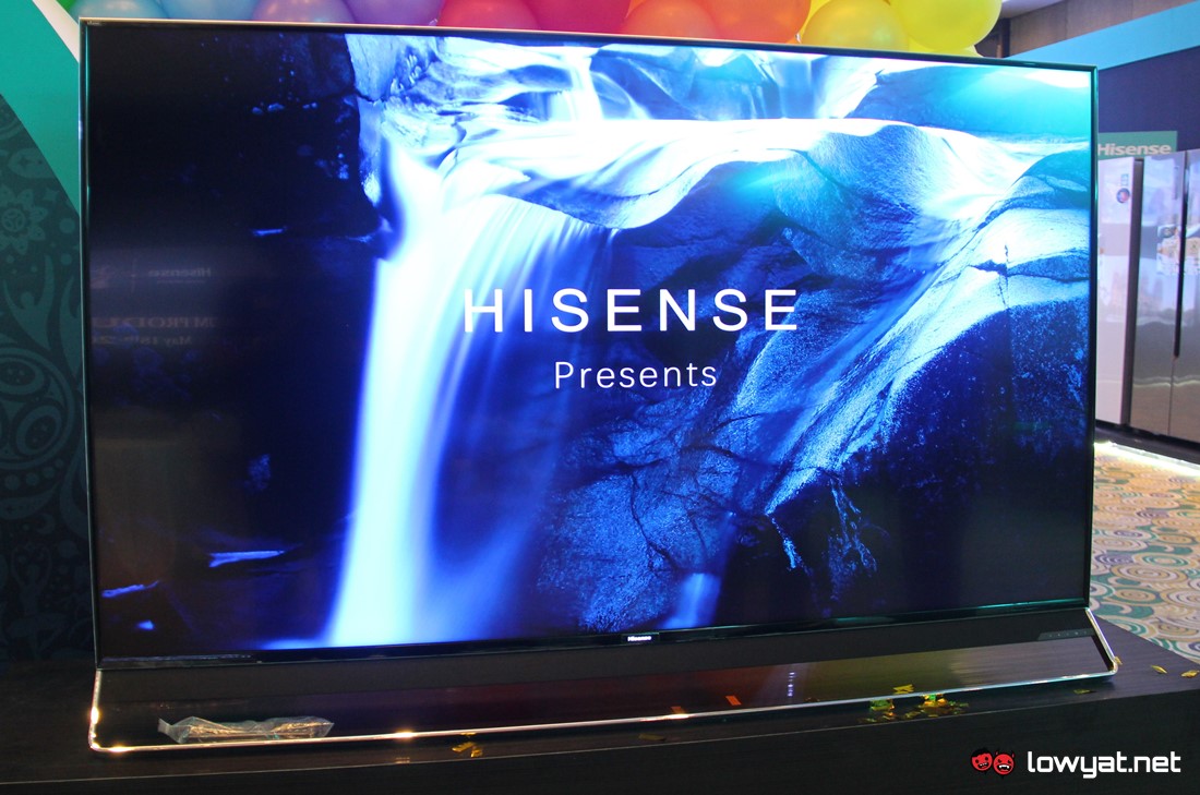 The 75-inch Hisense U9A ULED TV.