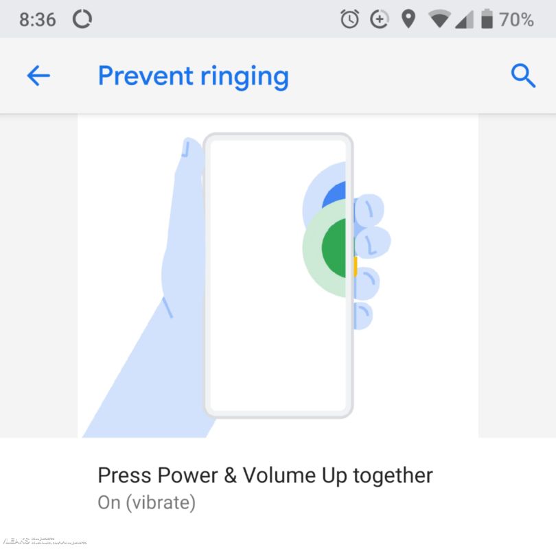 google pixel 3 notchless display vibrate