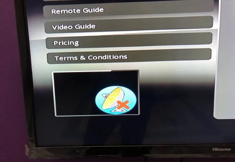 Unifi TV Connection Error